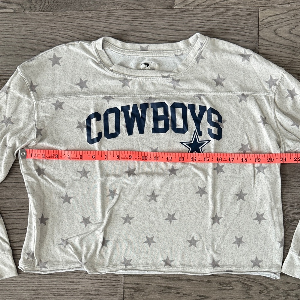 🌼NFL🌼 Dallas Cowboys Star Print Crop Top - Picture 4 of 6
